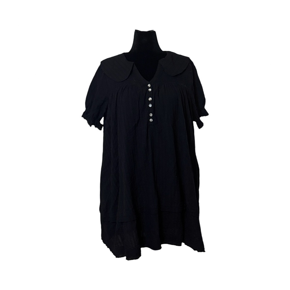 NWOT Black Button-Front Dress